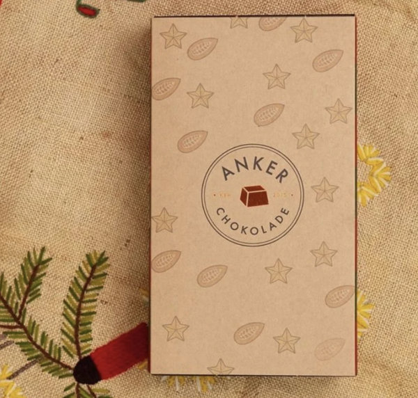 Julekalender m. øko dessertchokolader fra Anker Chokolade