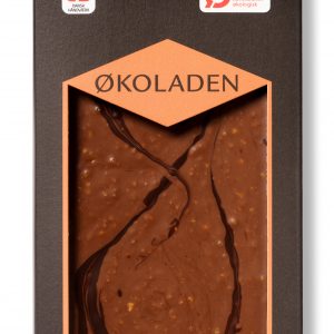 Økologisk lys chokolade m. karamel og knas - Økoladen