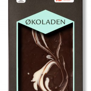 Økologisk mørk chokolade m. pebermynte og knas - Økoladen