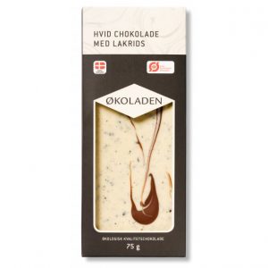 Økologisk hvid chokolade m. lakrids - Økoladen